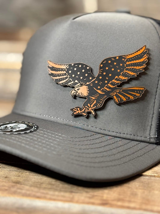 Patriotic Eagle Patch Hat