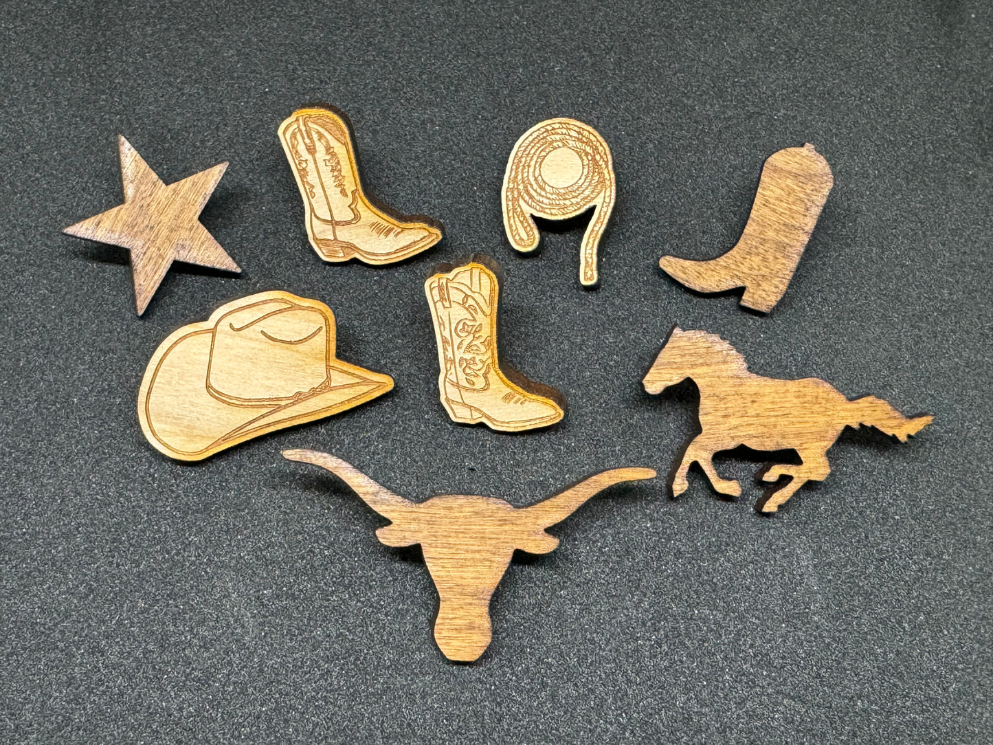 Wooden Western Pins